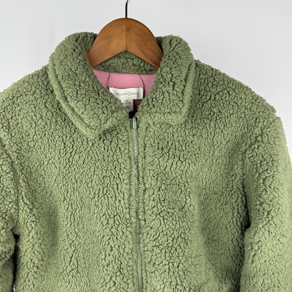 Treasure & Bond Youth Girls XL‎ (14-16) Jacket Green